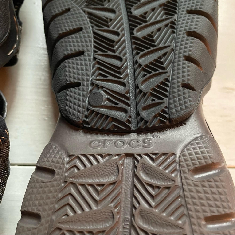CROCS Brown Men’s Swiftwater Shoes Mesh Flexible Supportive Hiking Active Sz 12 - Picture 7 of 11